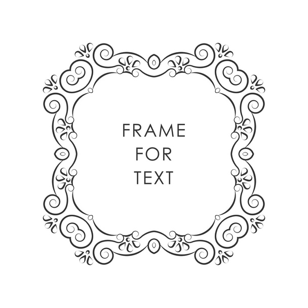 Vector frame in monoline style - Wektor, obraz