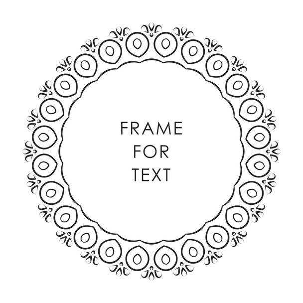 Vector frame in monoline style - Vector, Image