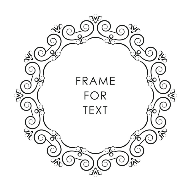 Vector frame in monoline style - Vettoriali, immagini
