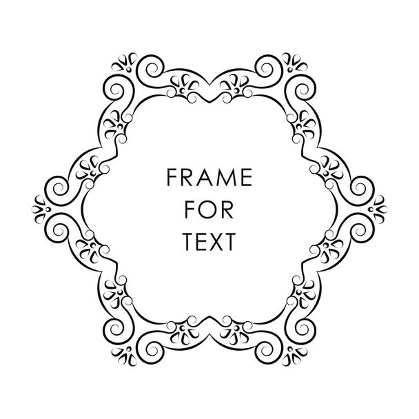 Vector frame in monoline style - Vetor, Imagem