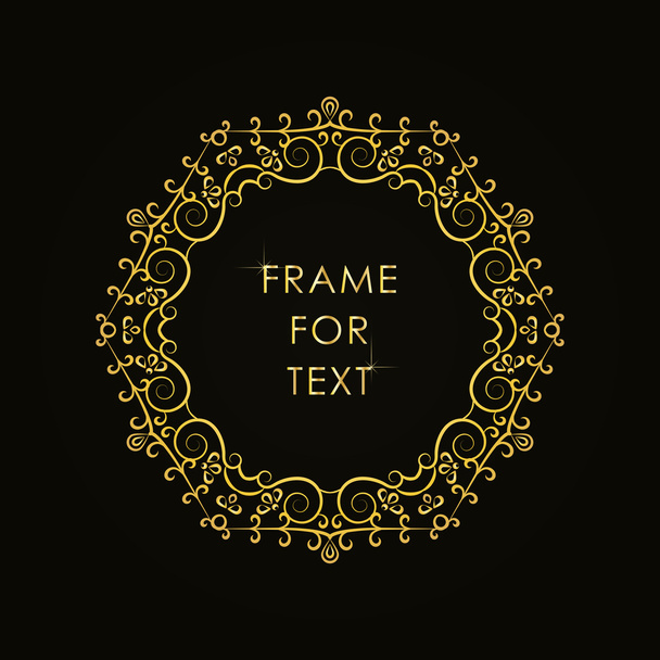 frame with space for text in outline style - Vetor, Imagem