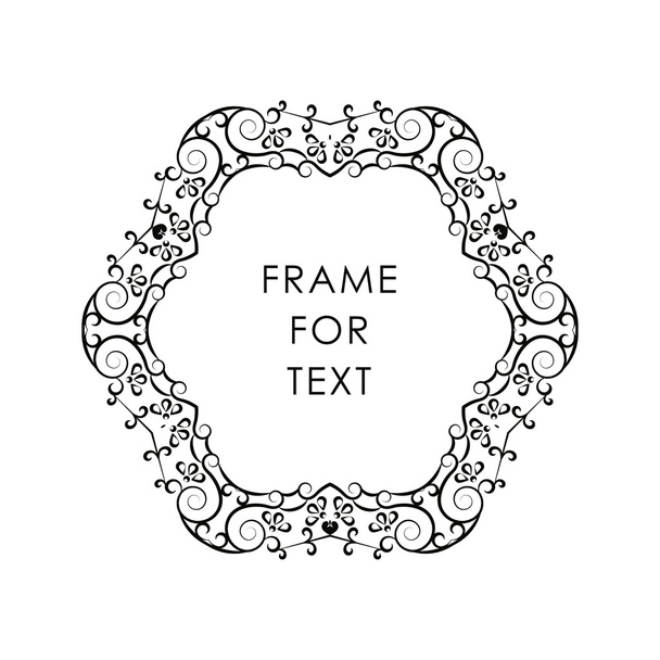 Vector frame in monoline style - Vektori, kuva