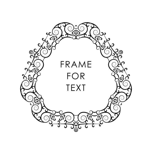 Vector frame in monoline style - Vector, afbeelding