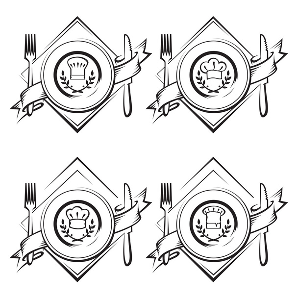 conjunto de iconos de restaurante
 - Vector, imagen