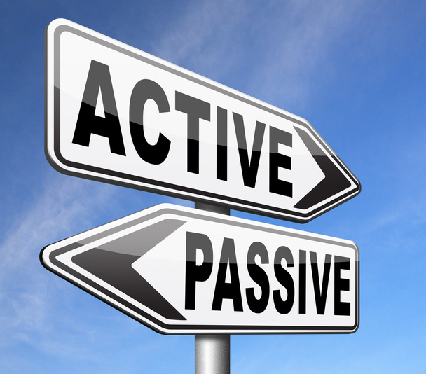 aktywne lub pasywne - Zdjęcie, obraz