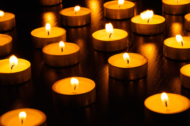 Many burning candles - Photo, Image