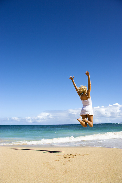 Woman jumping. - Fotó, kép
