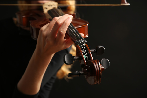 Musician plays violin  - Foto, immagini