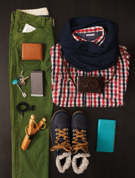 A set of men 's things for winter
 - Фото, изображение