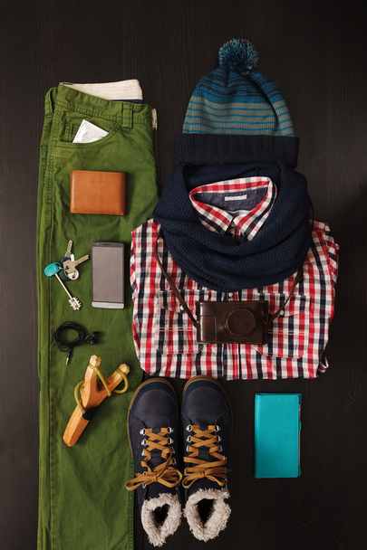 A set of men 's things for winter
 - Фото, изображение