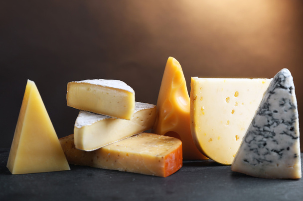 Composition of fresh cheese - Foto, Imagem