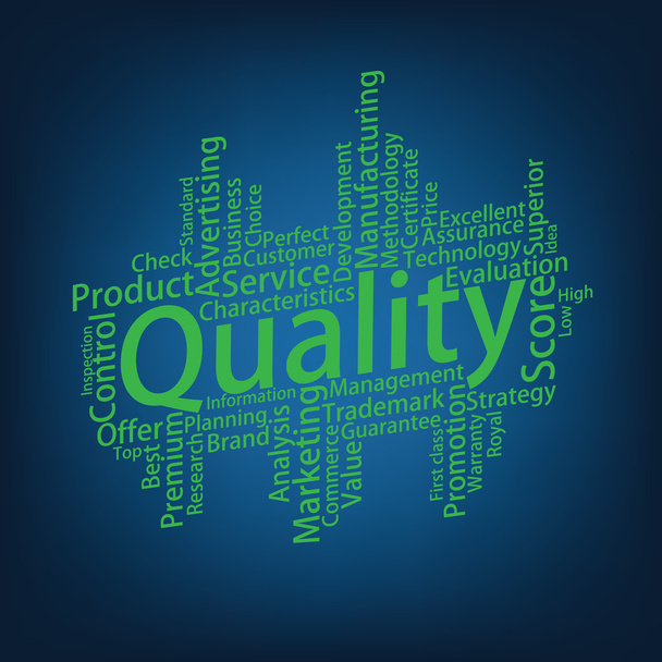 Quality Tag Cloud, - Vector, Image