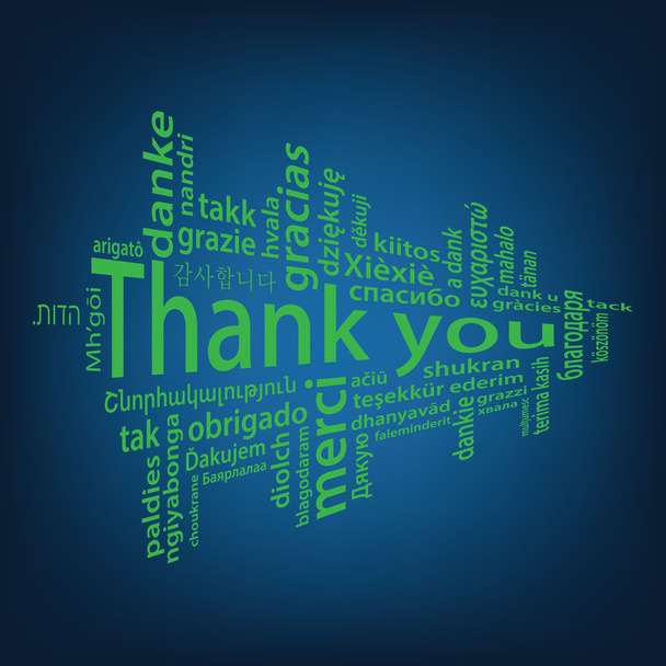 Thank You tag cloud - Vector, Image