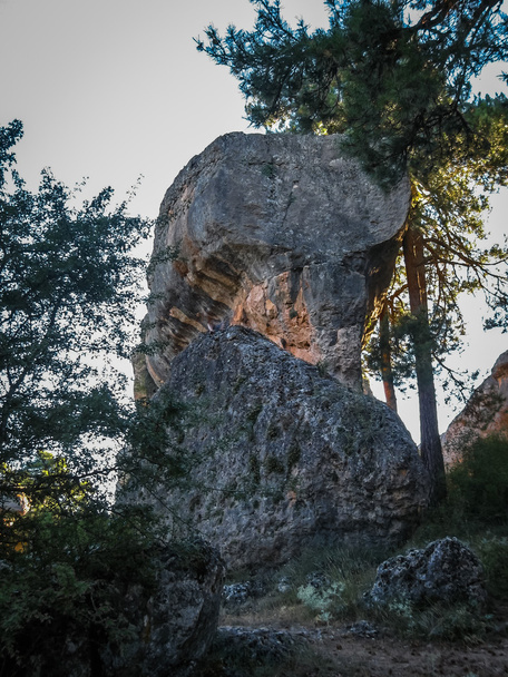 einzigartige Felsformationen in der verzauberten Stadt Cuenca, castilla la  - Foto, Bild
