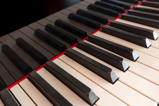 teclado de piano primer plano - teclas de piano
 - Foto, Imagen