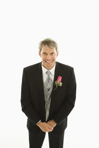 Portrait of groom. - Фото, изображение