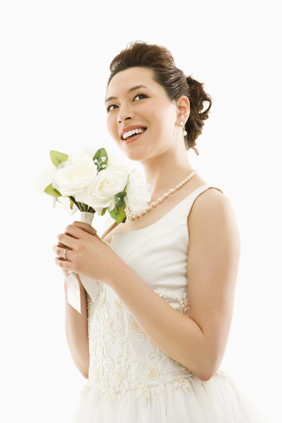 Bride with bouquet. - Foto, Imagem