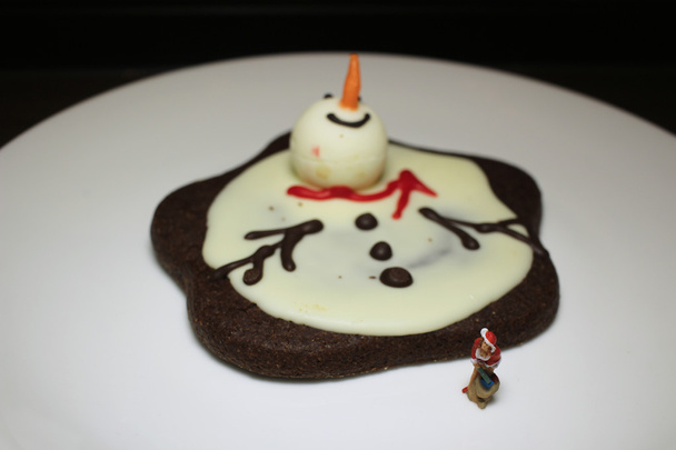 a Gingerbread Snowman - Photo, Image