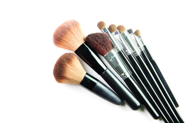 make up brush powder blusher isolated on white background - Fotografie, Obrázek