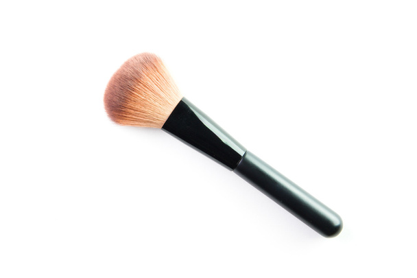 make up brush powder blusher isolated on white background - 写真・画像