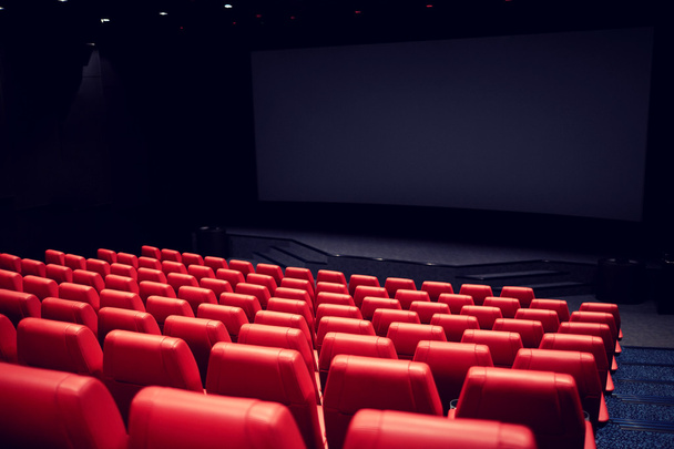 movie theater or cinema empty auditorium - Foto, afbeelding