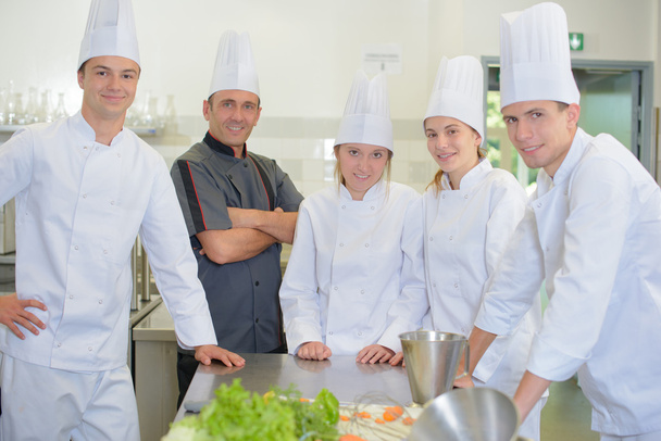 kitchen staff and group - Фото, изображение