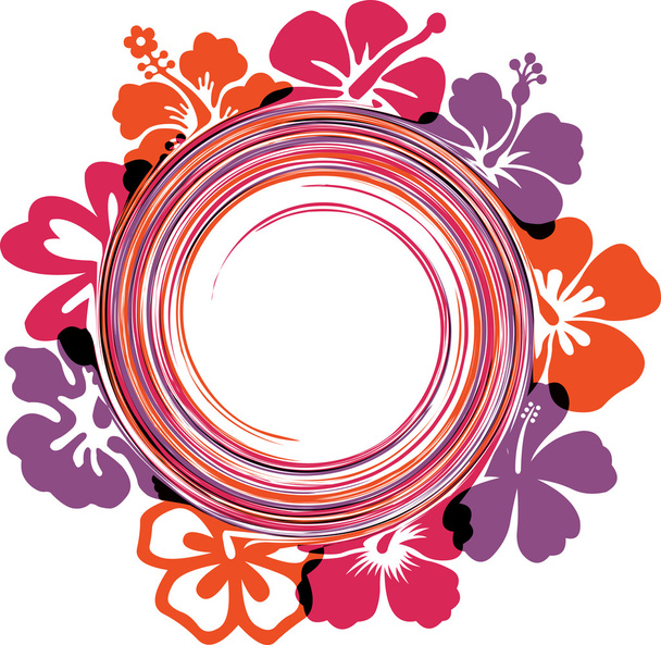 Abstract flowers illustrations. Vector Illustration - Vector, Image