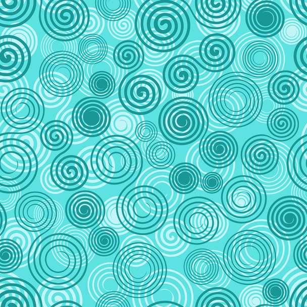 Seamless pattern with spiral ornament - Vector, imagen