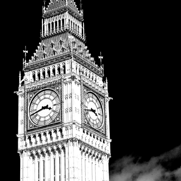 big Bena w Londynie i historyczne stare Budownictwo Anglii w wieku cit - Zdjęcie, obraz