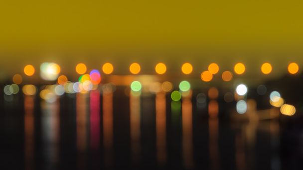 Abstraktní pozadí rozmazané bokeh města světla - Fotografie, Obrázek