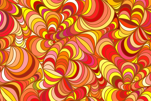Vector floral background of drawn lines - Vector, Image