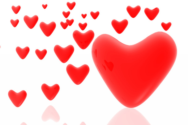 Hearts background - Fotó, kép