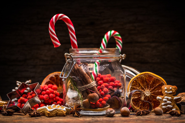 Concepto de Navidad con dulces
 - Foto, imagen