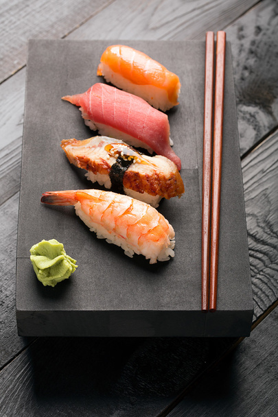 Traditional japanese sushi  - Фото, изображение
