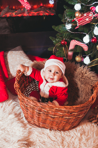 Baby in Santa costume - Zdjęcie, obraz