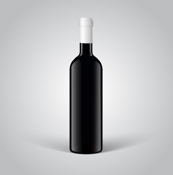 Wine bottle, mockup blank Product Packing - ベクター画像