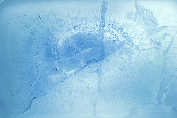 rachaduras no gelo
 - Foto, Imagem