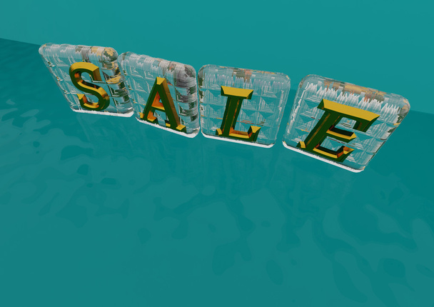 The SALE word made of blocks - Photo, Image
