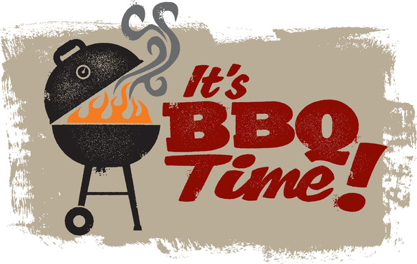 It's BBQ Grilling Time - Vector, Image