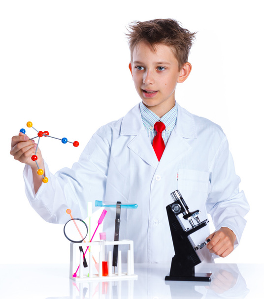 Young enthusiastic Chemist - Fotó, kép