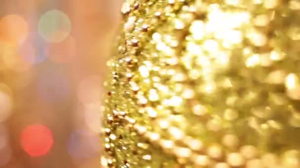 Christmas and New Year Decoration. Abstract Blurred Bokeh Holiday Background. - Footage, Video