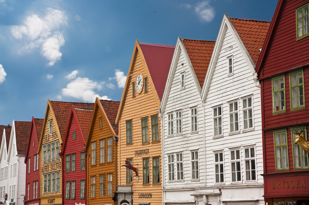 Bryggen in Bergen - Foto, Bild