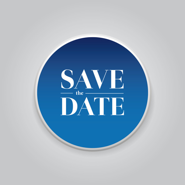 Save the Date button vector - Vector, Image