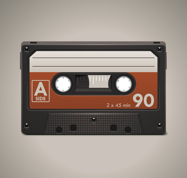 vector audio cassette tape xxl pictogram - Vector, afbeelding