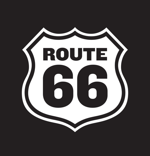 cesta 66 silniční značka - Vektor, obrázek