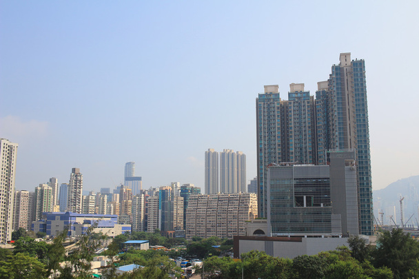  香港, 高密度, 貧しい地域のダウンタウン. - 写真・画像