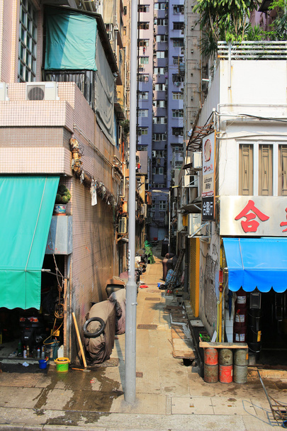chaotický vedlejší uličky v hong Kongu - Fotografie, Obrázek