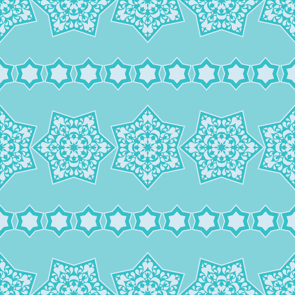 Seamless background with decorative snowflakes - Διάνυσμα, εικόνα