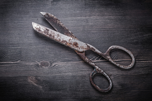 Vintage rusty scissors - Foto, Imagen