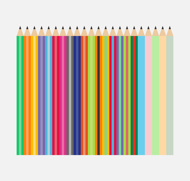 Os lápis coloridos
 - Vetor, Imagem